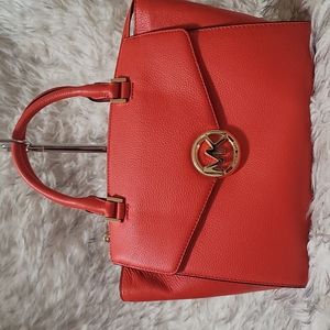 Michael Kors Huson large leather satchel